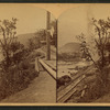 A view of a dynamite explosion down at the Stone Bridge.