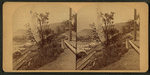 A view of a dynamite explosion down at the Stone Bridge.