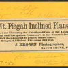 Mt. Pisgah inclined plane.