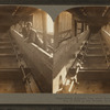 Inside conveyer line which conveys coal from shute at top of shaft up into breaker, Scranton, Pa., U.S.A.