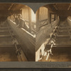 Inside conveyer line which conveys coal from shute at top of shaft up into breaker, Scranton, Pa., U.S.A.