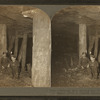 Abandoned mine showing how prop timber is used to support roofs of tunnels, Scranton, Pa., U.S.A.