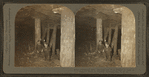 Abandoned mine showing how prop timber is used to support roofs of tunnels, Scranton, Pa., U.S.A.