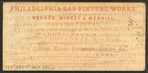 Warner, Miskey & Merrill's show room [with lamps and fixtures], 718 Chestnut St., Philadelphia.