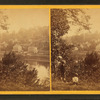 View looking down the Schuylkill River from Laurel Hill cemetery near Philadelphia, Pa.