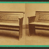 Part of a pew in Christ Church used by Washington, Franklin, La Fayette [Lafayette] & Bishop White.