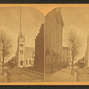 Cor. Broad and Arch [including view of a church].