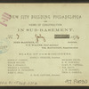 New city building, Philadelphia. Views of construction in sub-basement. No. 7. July 1874.