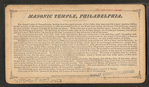 New Masonic Temple, Philadelphia. Egyptian room, west.