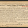 New Masonic Temple, Philadelphia. Grand Lodge room, east.