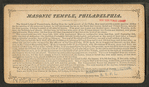 New Masonic Temple, Philadelphia. Grand Lodge room, east.