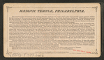 New Masonic Temple, Philadelphia. Grand Lodge room, east.