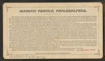 New Masonic Temple, Philadelphia. Grand Chapter room, east.