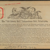 Old Liberty Bell," 1776.
