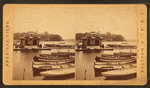 Park boat house and river, Fairmount Park.