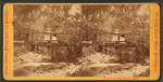 Near the Wissahickon. (View of a wooden bridge).