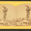 Collossal hand and torch. Bartholdi's statue of "Liberty."