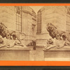 Sculpture "The dying lioness."