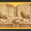Sculpture "The dying lioness."