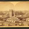 Bird's-eye view of Centennial Grounds from [...] R.R. Depot.