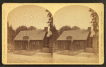 Log cabin in "ye olden times."