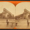 Man in front of breaker at Hollywood Colliery.