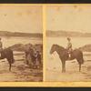 Girl on horseback in the beach.