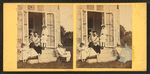 Family posing at the doorway.