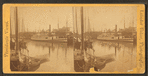 Providence Harbor. View of steamboats and sailing vessels.