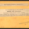 Post chaplain's residence, Beaufort, S.C.