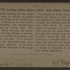 Carding Cotton, Dallas Cotton Mills, Dallas, Texas, U.S.A.