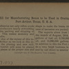 Saw mill for manufactoring boxes to used in crating oil in cans, Port Arthur, Texas, U.S.A..