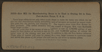 Saw mill for manufactoring boxes to used in crating oil in cans, Port Arthur, Texas, U.S.A..