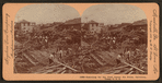 Searching for the Dead among the Ruins, Galveston, Texas, U.S.A..
