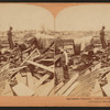 Galveston Disaster, Carting away dead body to fire.
