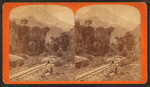 Lone Peak, American Fork Canyon. [Showing an artist at work.]