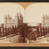 Mormon Temple and Tabernacle, Salt Lake City, Utah.