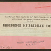 Residence of Brigham Young.