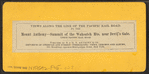 Mount Anthony - summit of the Wahsatch [Wasatch] Mts. near Devils' Gate. Union Pacific Railroad.