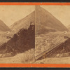 Lower Weber Canyon, looking west, Devil's Gate bridge in the foreground. Union Pacifc Railroad.