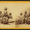 Group portrait of Indians, including children.