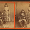 Portrait of Indian man and woman, with playing cards.