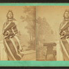 Portrait of Indian man with striped garment.