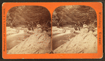 View of people on river (including woman with fishing pole).