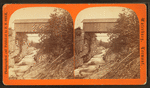 View of a covered bridge.