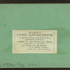Exterior of Laurel Glen Mausoleum, Cuttingsville, Vt.