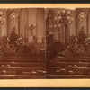 View of interior of Congregational Church, Chelsea, Vt. Easter day, 1879.