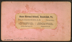 State Normal School, Randolph, Vt.