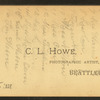 Group of women in front of house (identified on verso).