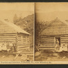 Log school house, teacher and scholars, Underhill, Vt., near  Mansfield Mt.